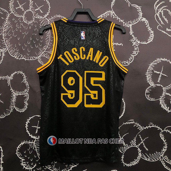 Maillot Los Angeles Lakers Juan Toscano-Anderson NO 95 Mamba 2021-22 Noir
